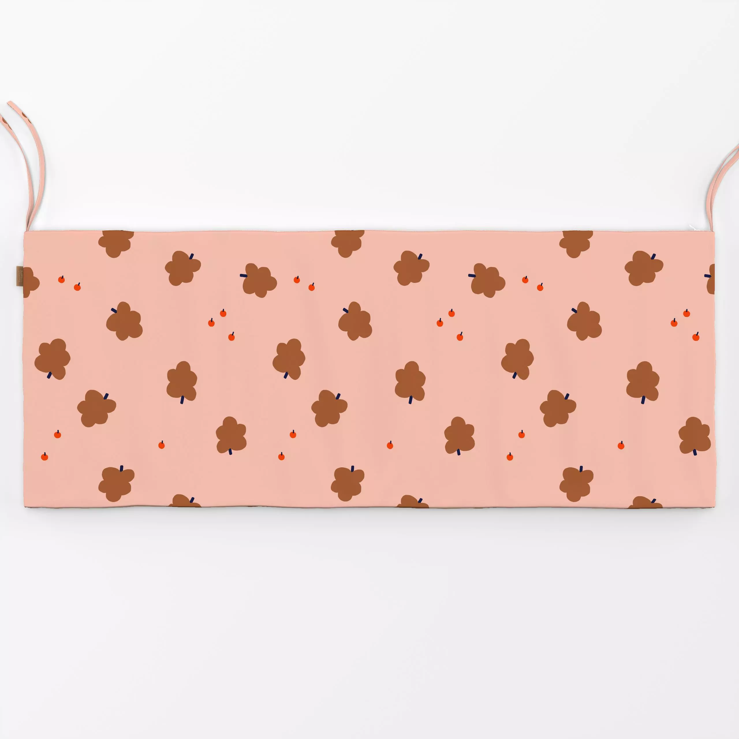 Bankauflage Beeren und Blätter Rosa - Herbst, Symbole & Muster, Pflanzen & Botanik - von „Maren Gross "; Bäume, Blätter, Wal...