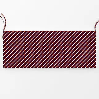 Bankauflage Diagonalen & Punkte Burgundy