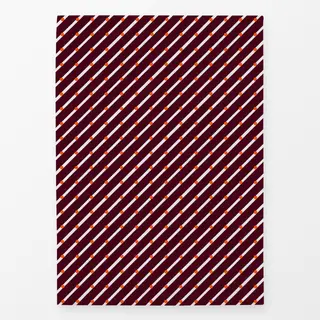 Geschirrtücher Diagonalen & Punkte Burgundy