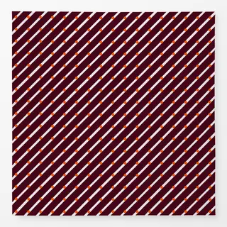 Tischdecke Diagonalen & Punkte Burgundy