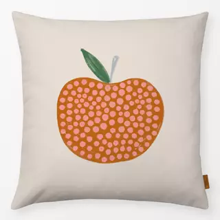 Kissen Punkte Apfel beige