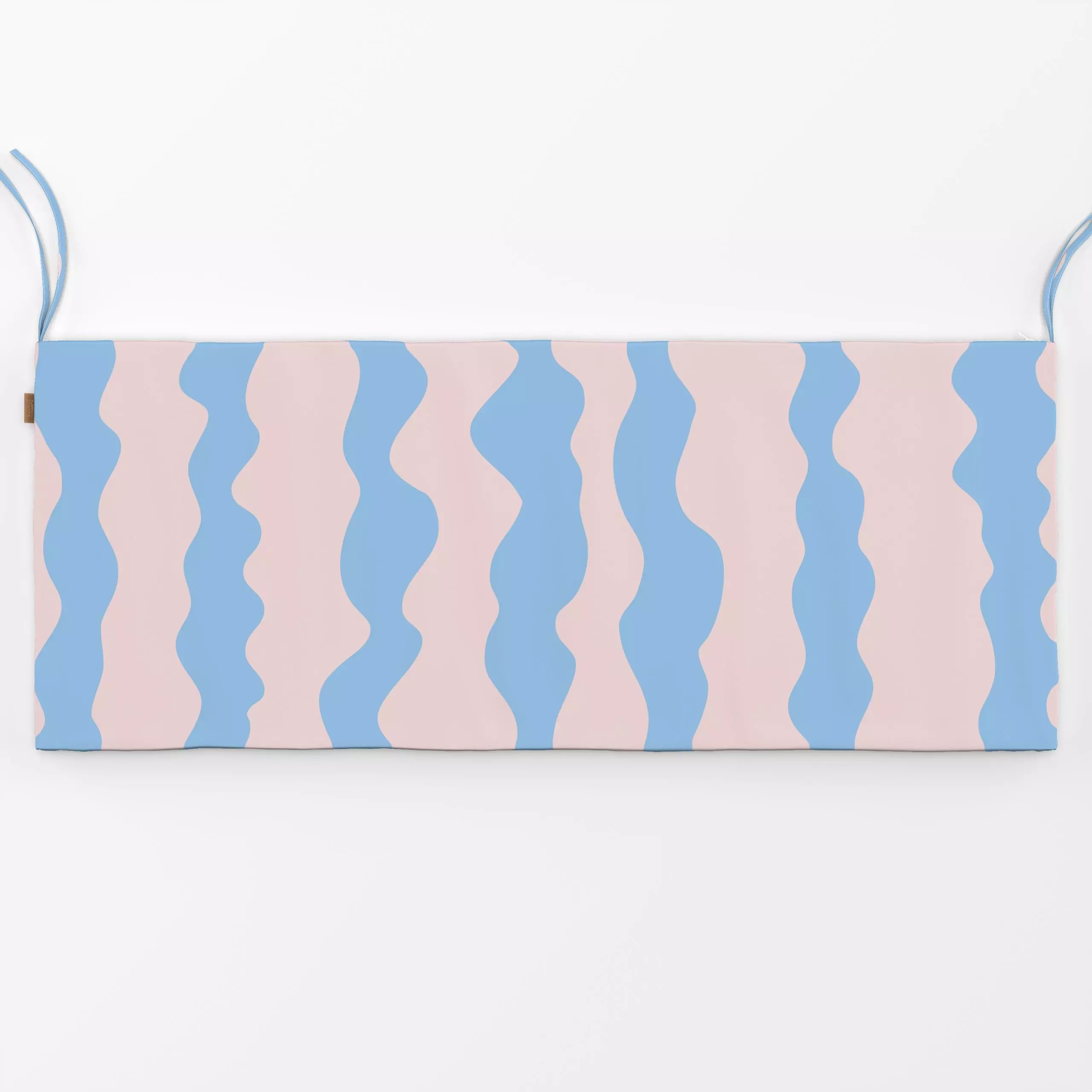 Bankauflage Happy Kids Welle Hellblau Rosa - Kinderzimmer & Motive für Kinder, Symbole & Muster - von „Studio ROSAGRAU"; Mus...