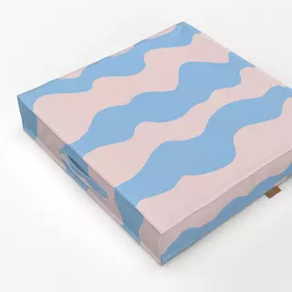 Bodenkissen Happy Kids Welle Hellblau Rosa