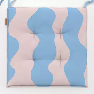 Sitzkissen Happy Kids Welle Hellblau Rosa
