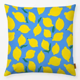 Kissen Juicy Lemons blue