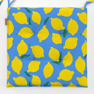 Sitzkissen Juicy Lemons blue