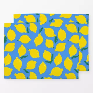 Tischset Juicy Lemons blue