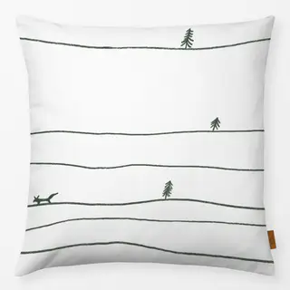 Kissen Stille Schneelandschaft