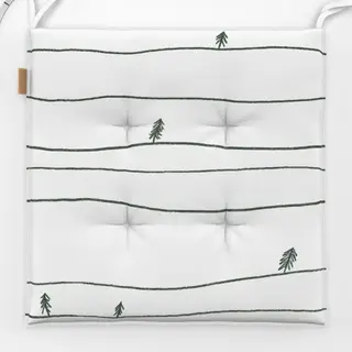 Sitzkissen Stille Schneelandschaft