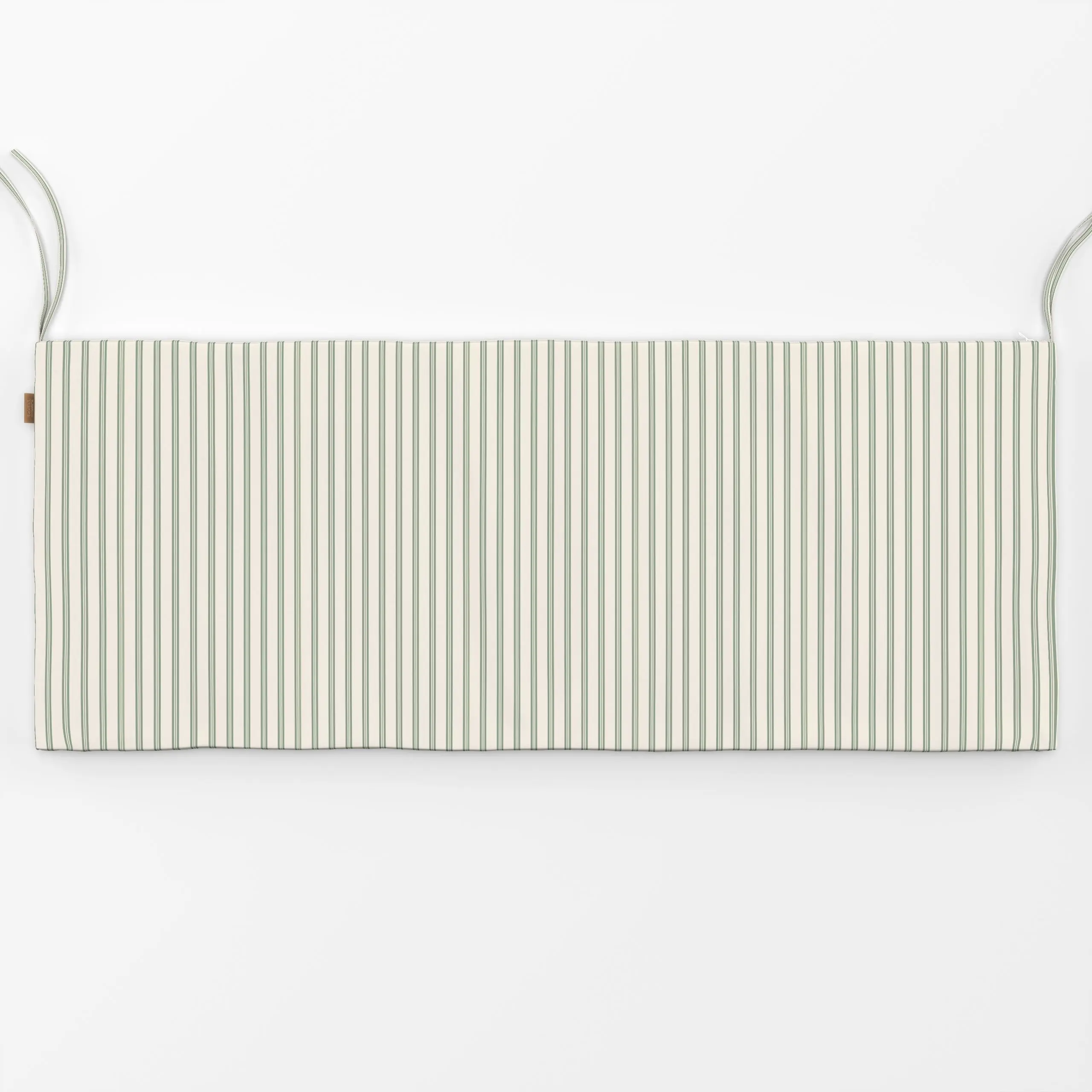 Bankauflage Cottage Streifen Schilfgrün - Sommer, Symbole & Muster - von „Lena Living x tiny goods studio"; Streifen, Kissen...