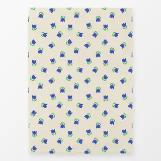 Geschirrtücher Tulpenmuster blau