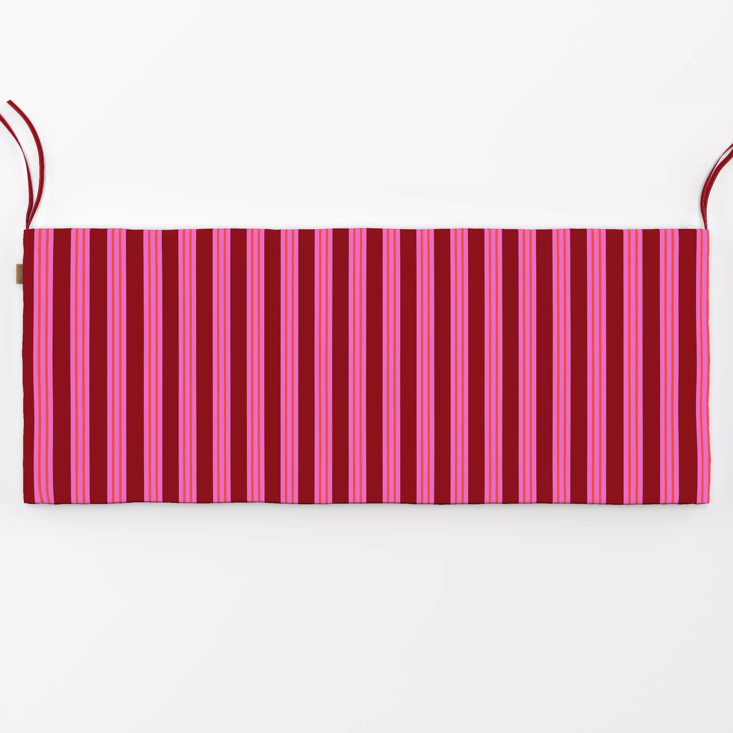 Bankauflage Festliche Streifen Rot Pink - Weihnachten, Symbole & Muster - von „Patries Elisabeth"; Streifen, Weihnachten, We...