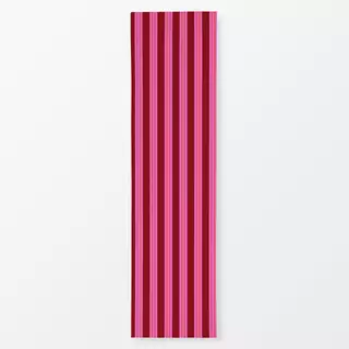 Tischläufer Festliche Streifen Rot Pink