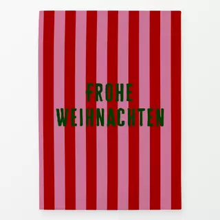 Geschirrtücher Frohe Weihnachten Streifen