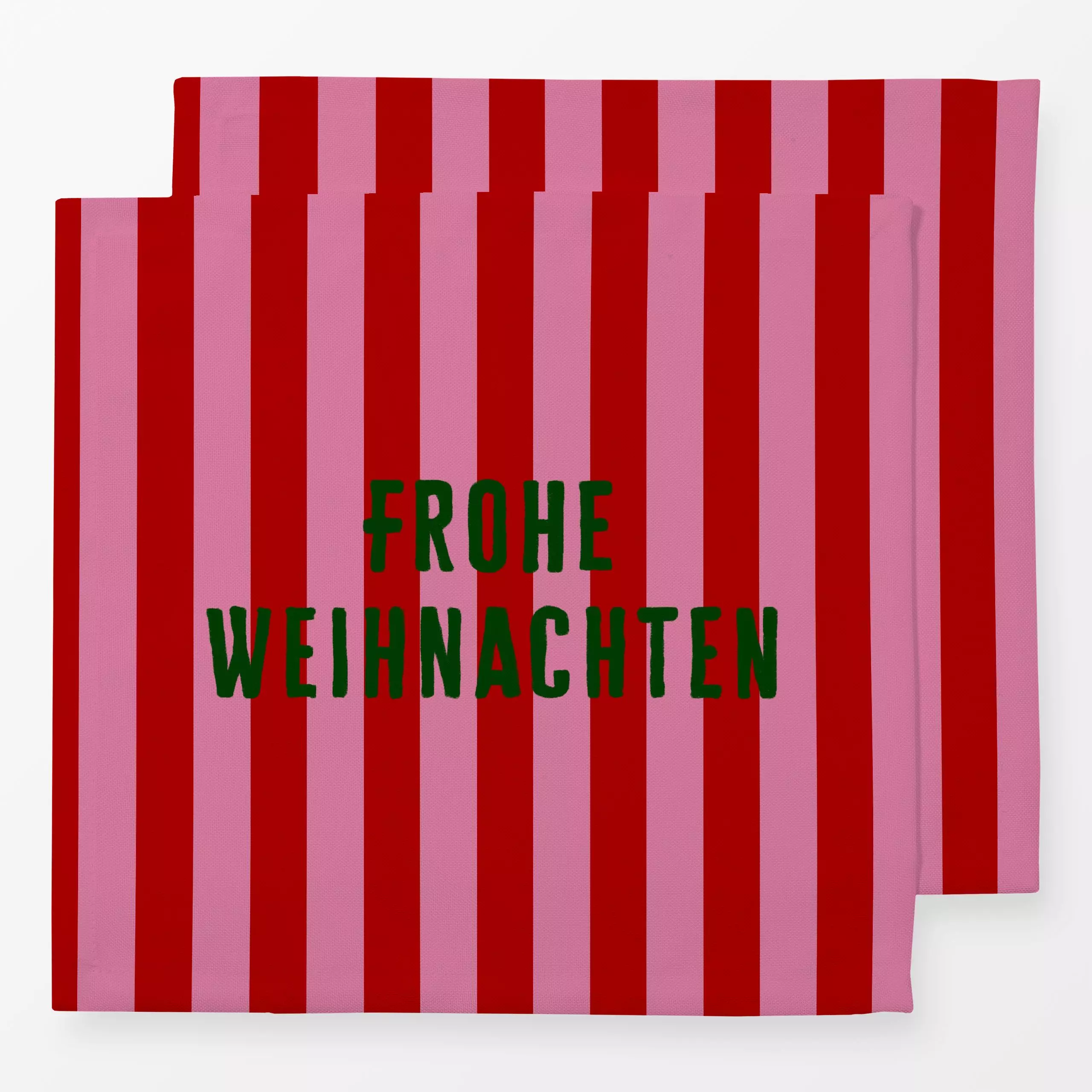 Servietten Frohe Weihnachten Streifen - Weihnachten, Winter, Symbole & Muster - von „Alisa Knöß"; Weihnachtsdeko, winterdeko...