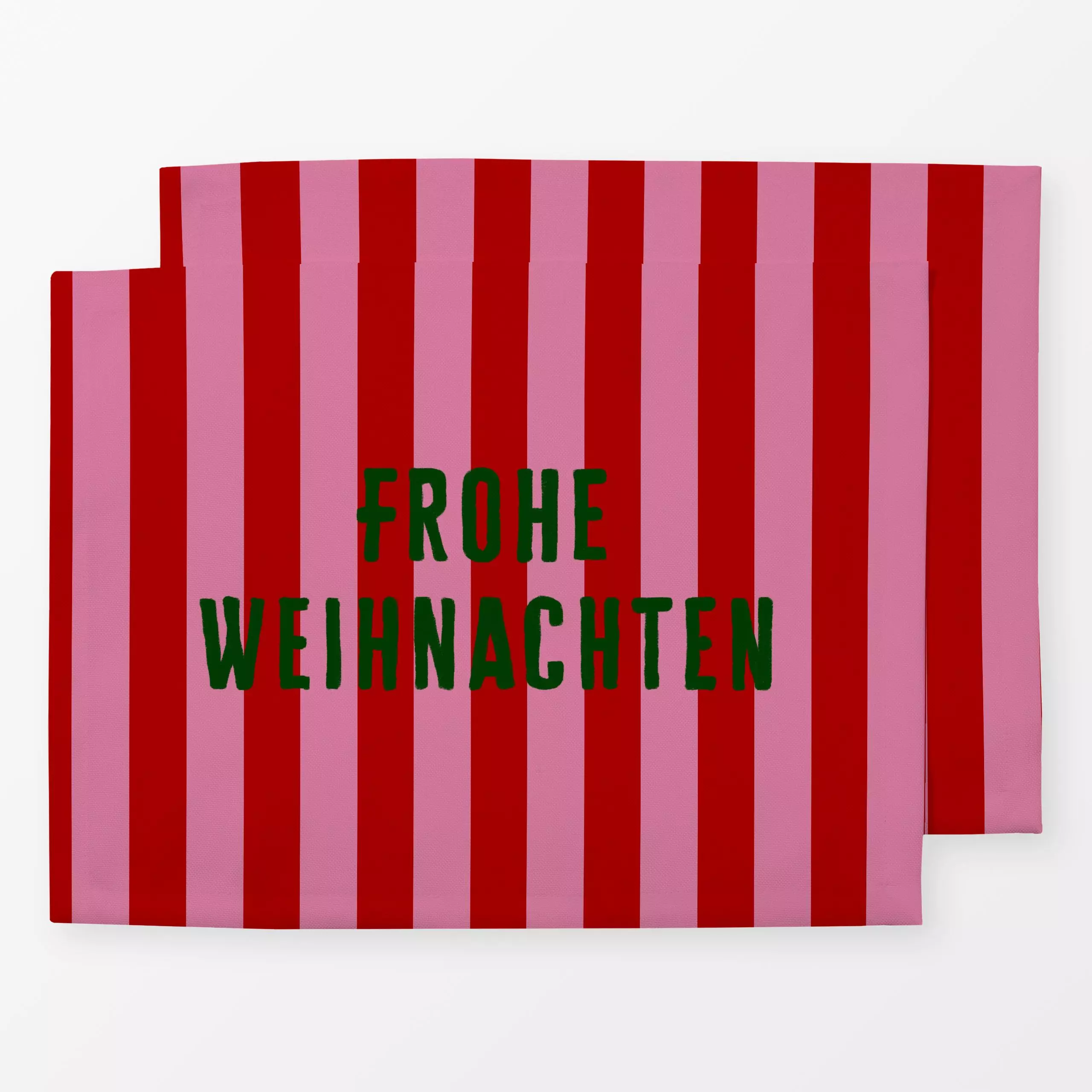 Tischset Frohe Weihnachten Streifen - Weihnachten, Winter, Symbole & Muster - von „Alisa Knöß"; Weihnachtsdeko, winterdeko, ...