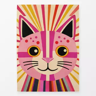 Geschirrtücher Cute Cat Pink