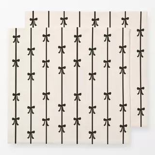 Servietten Schleifen und Streifen