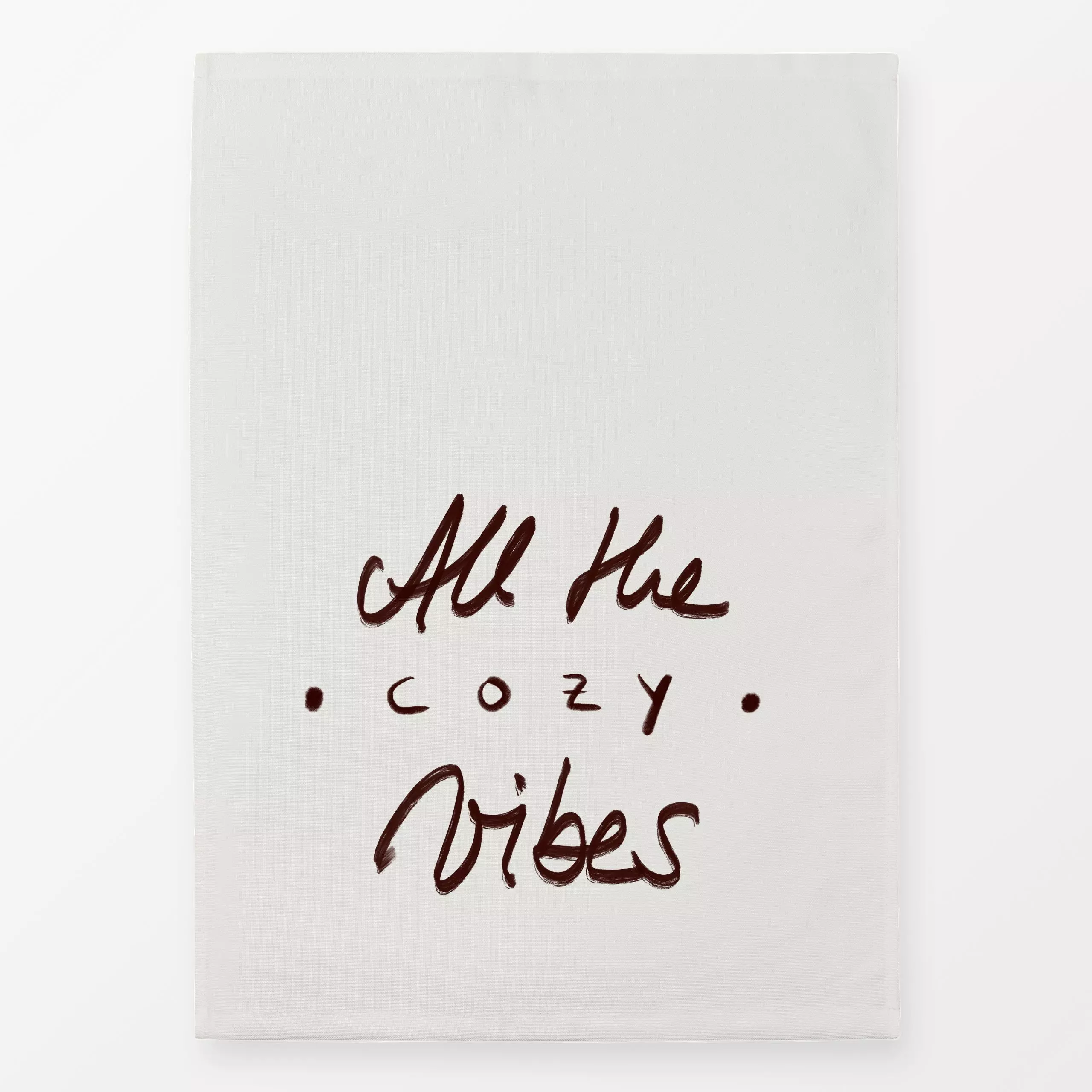 Geschirrtücher All the cozy vibes - Herbst, Sprüche & Schriftzüge - von „Sophie Augustin Illustration"; Cozy, typografie, He...