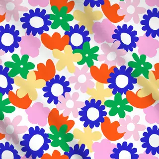 Meterware Colorful blossom