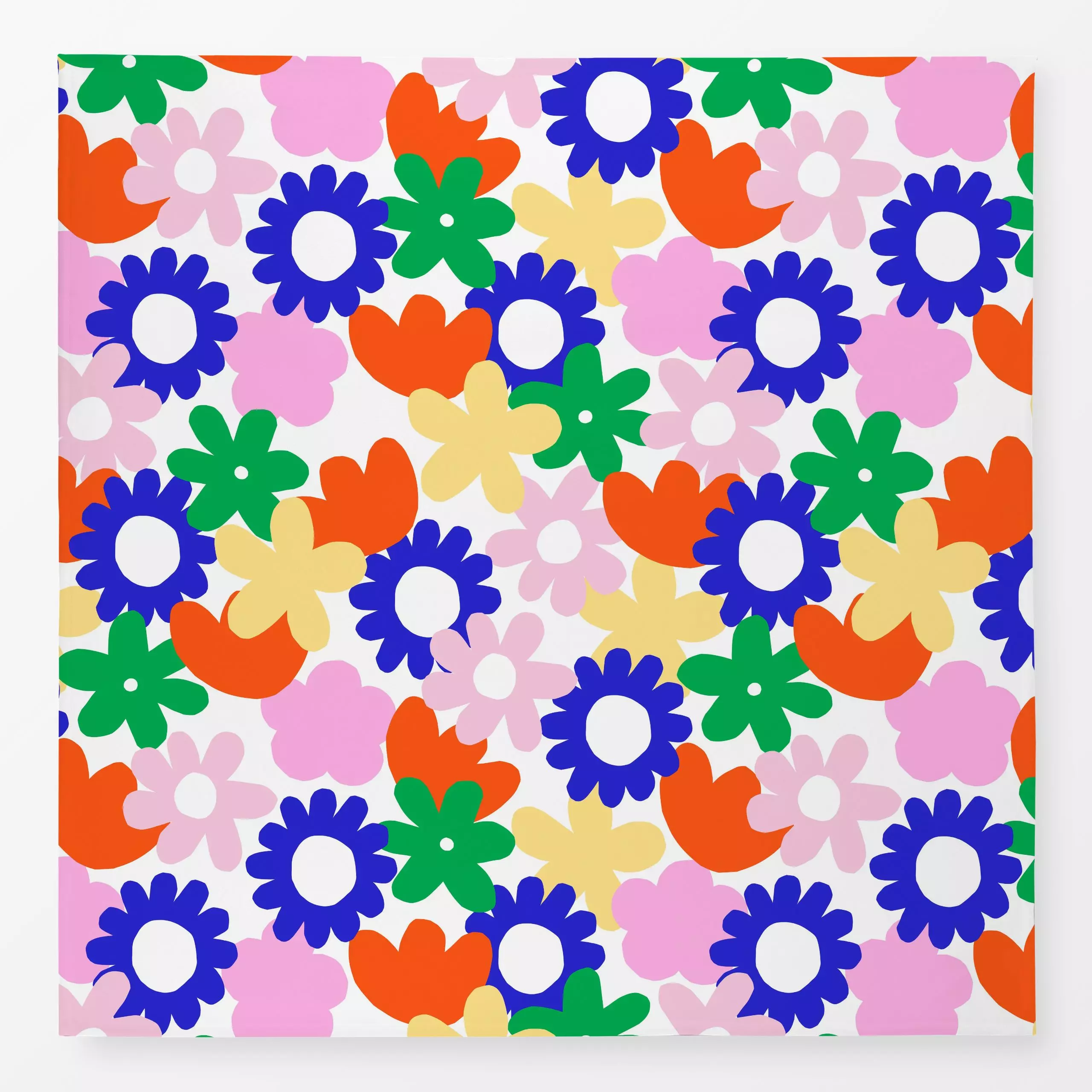 Tischdecke Colorful blossom - Blumen & Florales, Frühling - von „Lisa Jasmin Bauer"; Blumen, floral, flower, Color, Farben, ...