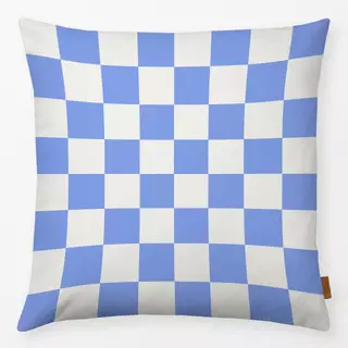 Kissen Karomuster Blau