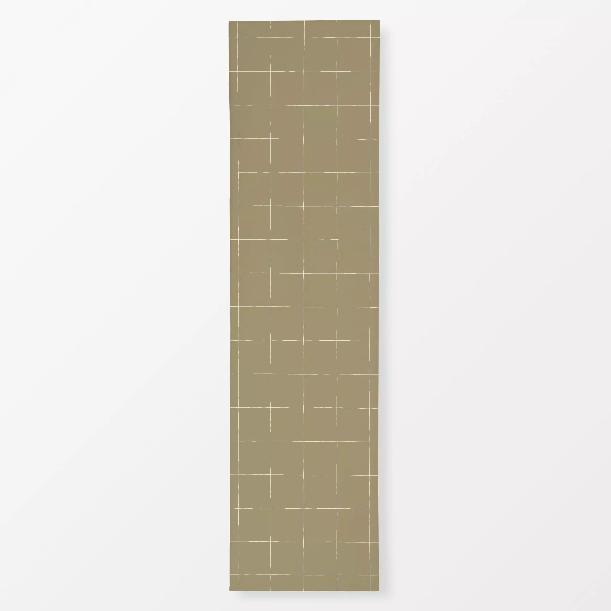 Tischläufer Karo Muster Herbst grün beige - Herbst, Symbole & Muster - von „Kathrin Woo"; Muster, Herbst, Herbstdeko, Karos,...