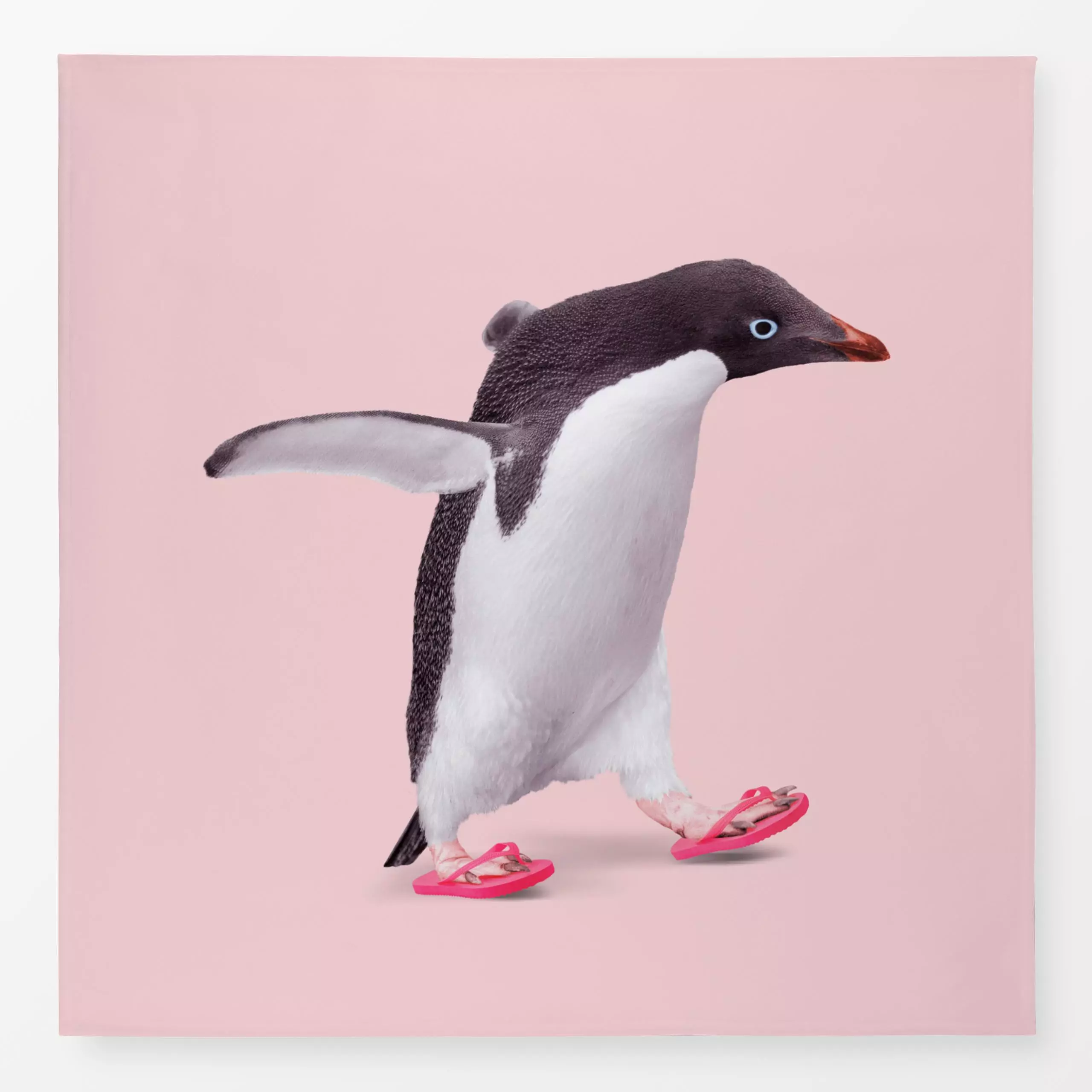 Tischdecke Flip Flop Penguin - Kinderzimmer & Motive für Kinder, Tiere - von „Jonas Loose"; Kinder, Vogel, Pinguin, Tiere, K...