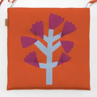 Sitzkissen Wildblume Pink-Blau