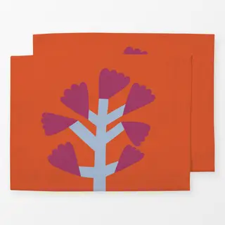 Tischset Wildblume Pink-Blau