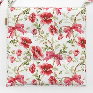 Sitzkissen Chinoiserie Garten Rot