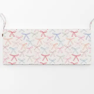 Bankauflage Schleifen Allover bunt