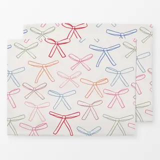 Tischset Schleifen Allover bunt