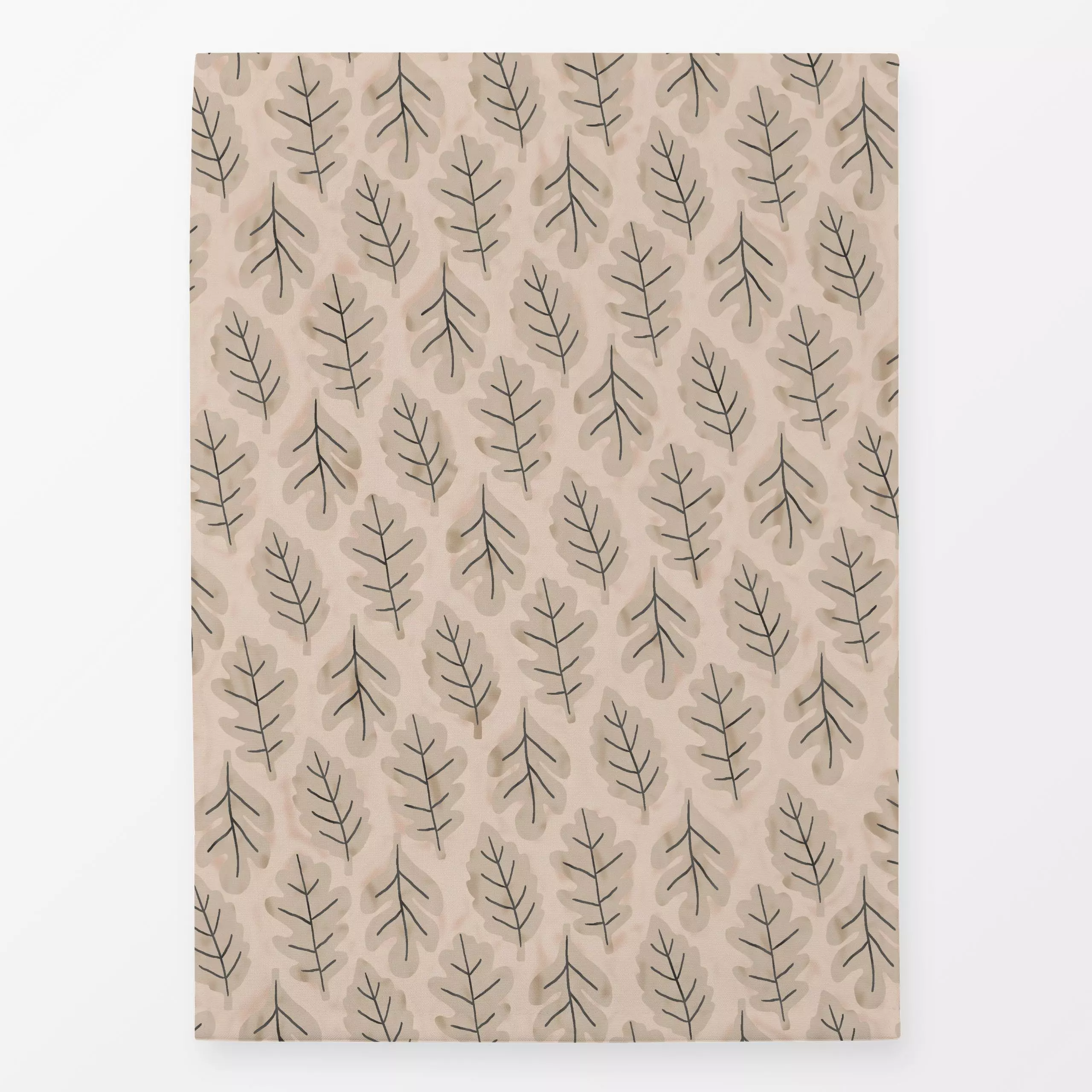 Geschirrtücher Blätter Beige - Herbst, Pflanzen & Botanik - von „Studio Kesse"; Natur, Bäume, Blätter, Pflanzen, Wald, Herbs...