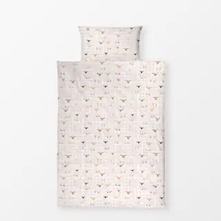 Bettwäsche Kleine Frühlingsschafe rosa