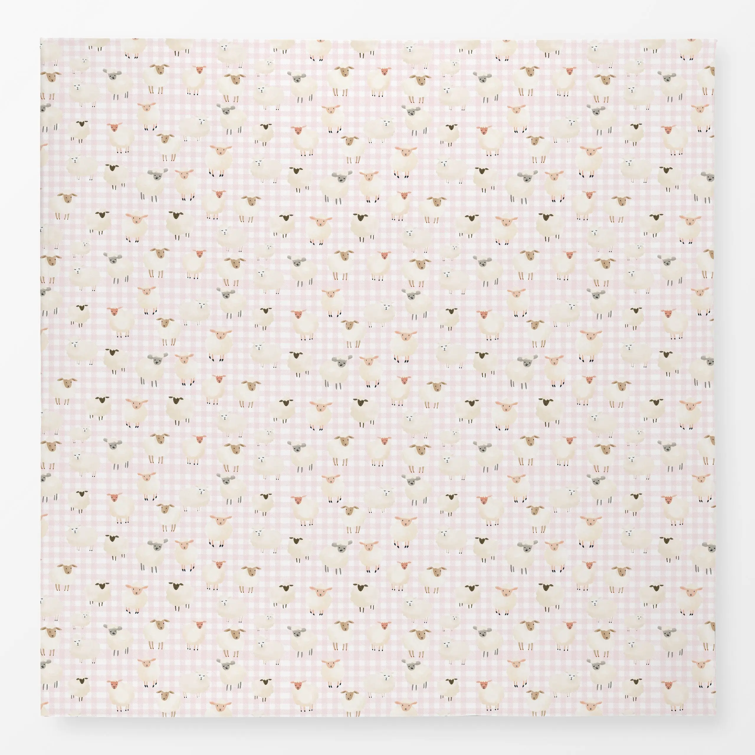 Tischdecke Kleine Frühlingsschafe rosa - Frühling, Tiere - von „Uta Naumann"; Schaf, niedlich, Kinderzimmer, Fruehling, maed...