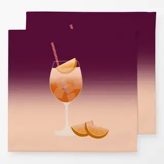 Servietten Spritz Verlauf Beere