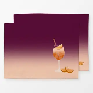 Tischset Spritz Verlauf Beere