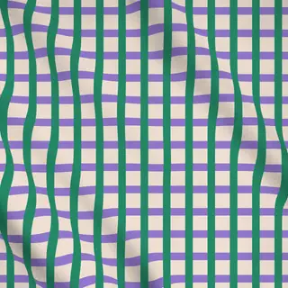 Meterware Spring Stripes Violet Green