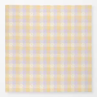 Tischdecke Kariert mit Blumen Pastel