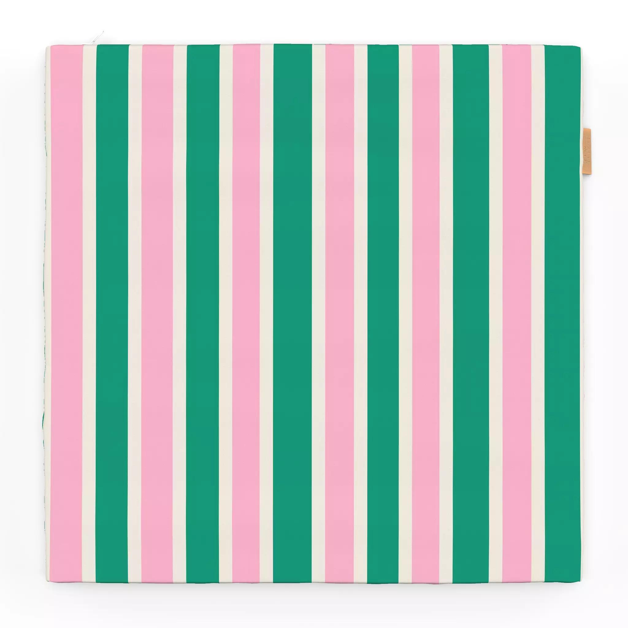Sitzkissen Stripes Green Pink Beige Stripes Green Pink Beige