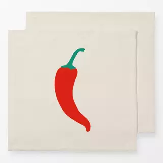 Servietten Chilli Pattern Beige