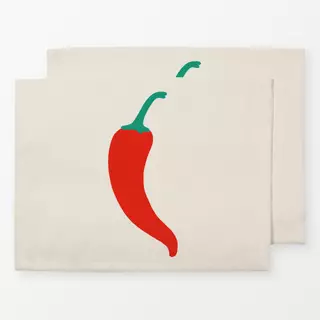 Tischset Chilli Pattern Beige
