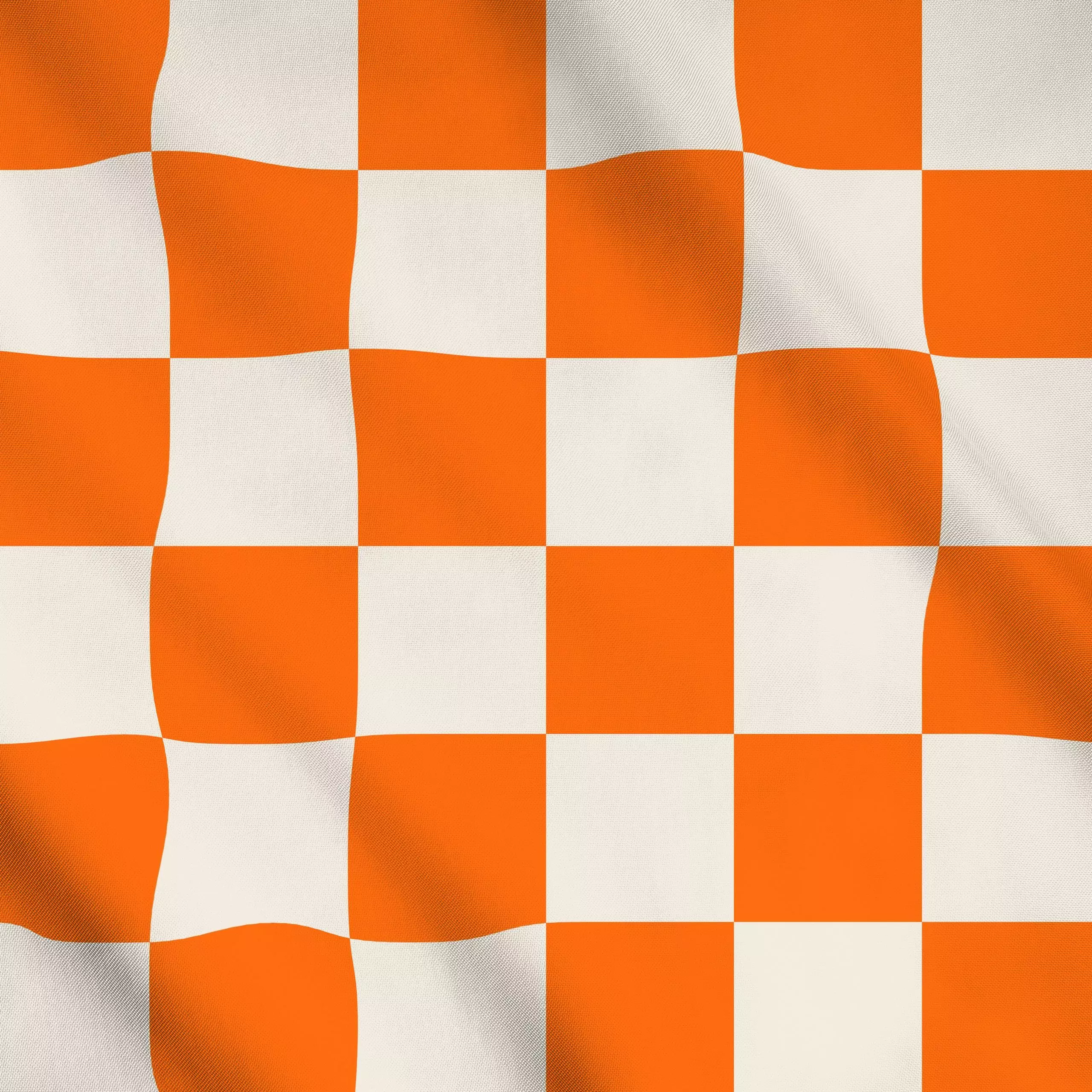 Meterware Checks Orange Beige - Sommer, Symbole & Muster - von „textilwerk"; Illustration, Sonne, Sommer, trend, bunt, gelb,...