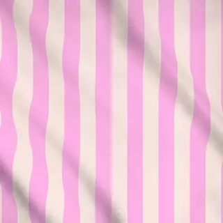 Meterware Gestreift Pink und Beige