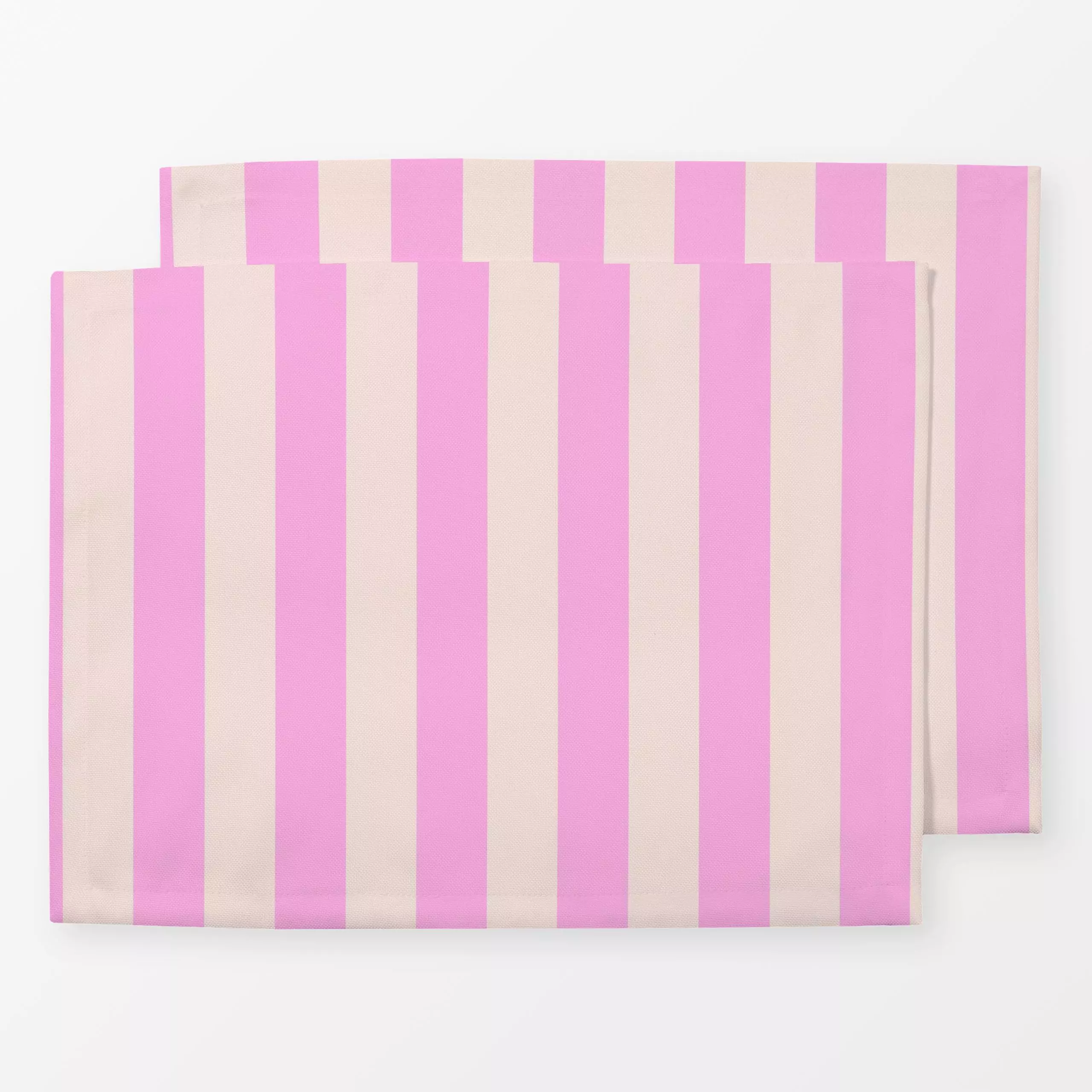 Tischset Gestreift Pink und Beige - Symbole & Muster - von „Jana Moßmann"; Streifen, Paris, pink, summer, pattern, stripes, ...