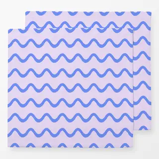 Servietten Welle Lila & Blau