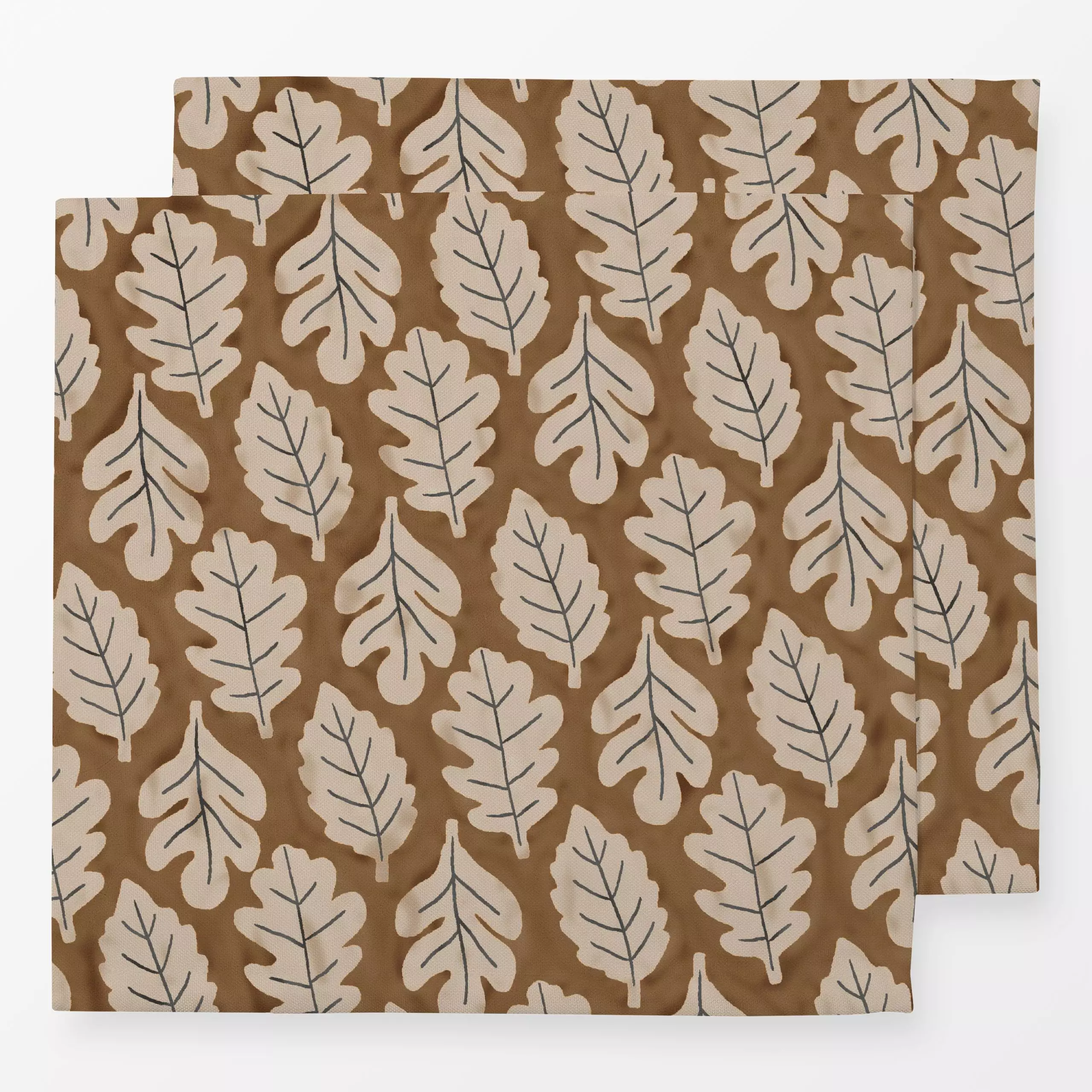 Servietten Blätter - Herbst, Pflanzen & Botanik - von „Studio Kesse"; Natur, Bäume, Blätter, Pflanzen, Wald, Herbst, autumn,...