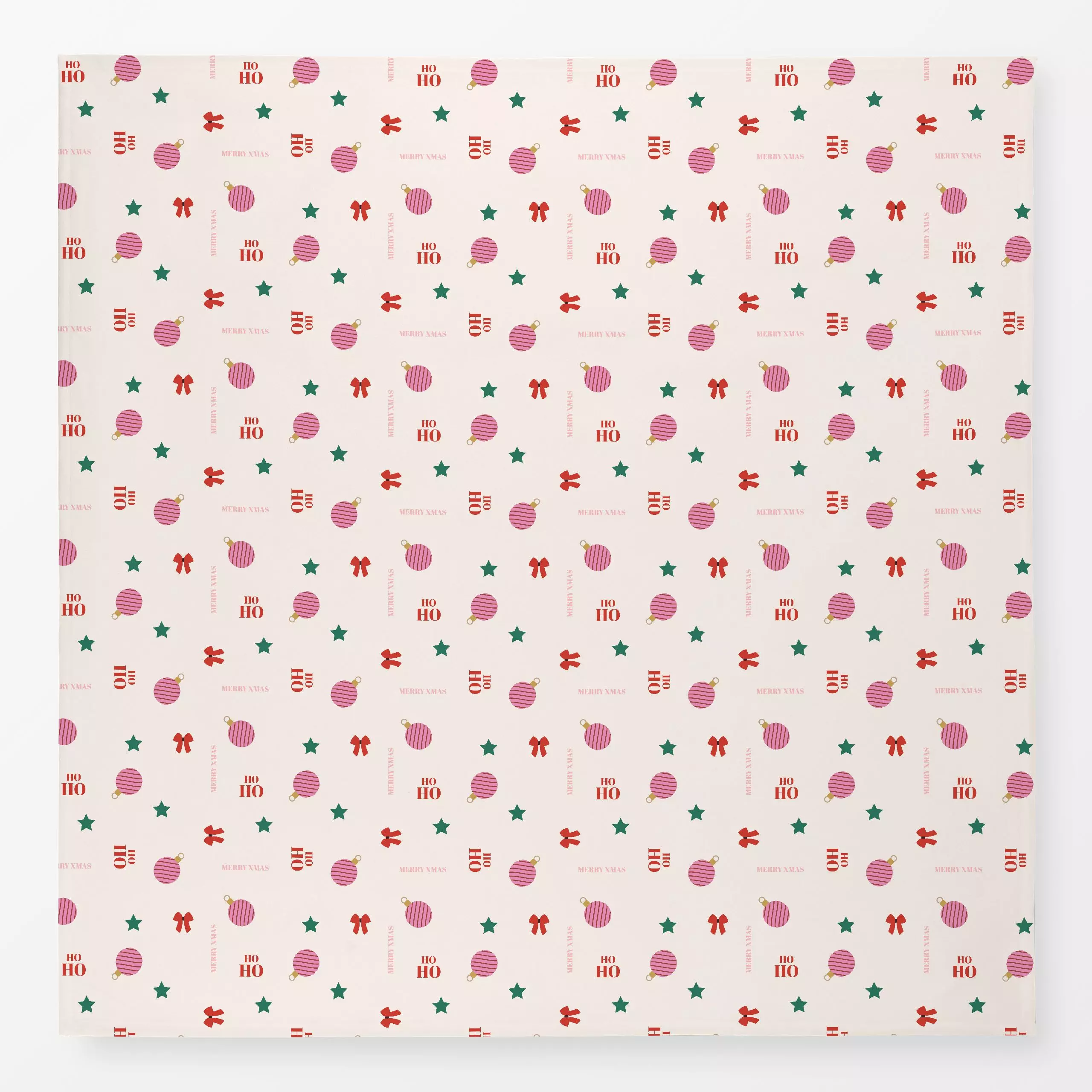 Tischdecke Kugel Pink Pattern - Weihnachten, Symbole & Muster, Anlässe - von „Jana Moßmann"; Weihnachtsdeko, schleife, kugel...