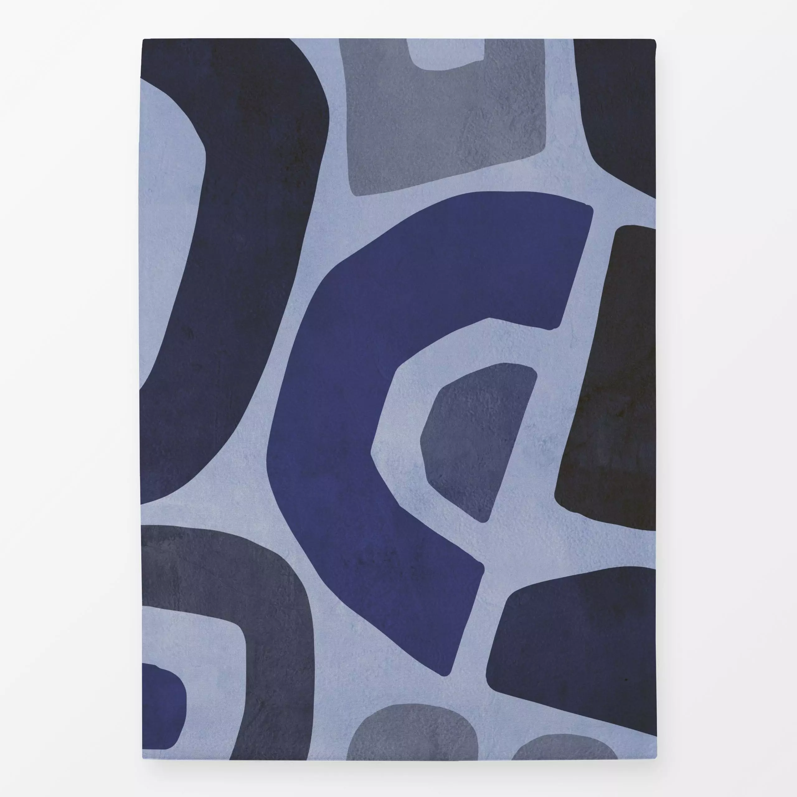 Geschirrtücher Paper Cuts Color Block Blue - Symbole & Muster - von „Andrea Haase"; abstrakt, modern, formen, frisch, minima...